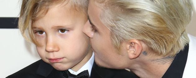 Justin Bieber und Jaxon Bieber Justin Bieber und Jaxon Bieber