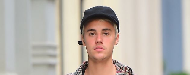 Justin Bieber vor einem New Yorker Wellness-Center Justin Bieber vor einem New Yorker Wellness-Center
