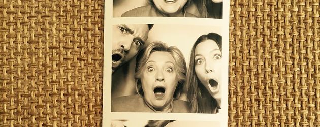 Justin Timberlake und Jessica Biel mit US-Präsidentschaftskandidatin Hillary Clinton Justin Timberlake und Jessica Biel mit US-Präsidentschaftskandidatin Hillary Clinton