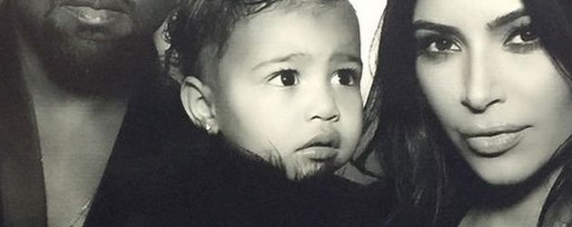 Kim Kardashian, Kanye West und North West Kim Kardashian, Kanye West und North West