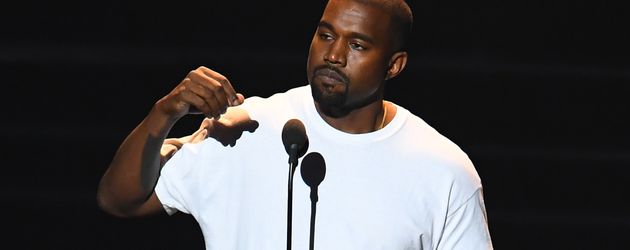 Kanye West im Madison Square Garden in New York Kanye West im Madison Square Garden in New York