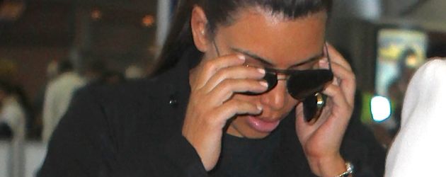 Kim Kardashian am New Yorker Flughafen Kim Kardashian am New Yorker Flughafen