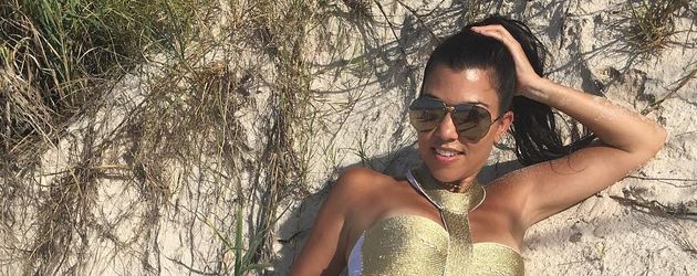 Kourtney Kardashian am Strand Kourtney Kardashian am Strand