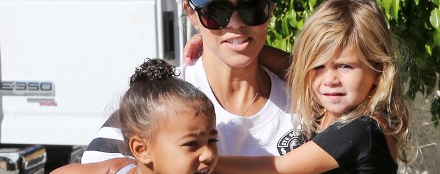 North West, Kourtney Kardashian und Penelope Disick North West, Kourtney Kardashian und Penelope Disick
