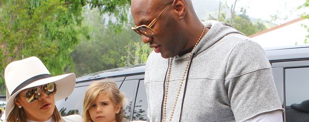 Khloe Kardashian und Lamar Odom beim Osterfest 2016 Khloe Kardashian und Lamar Odom beim Osterfest 2016