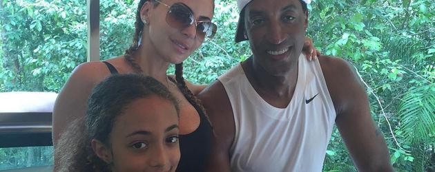 Larsa und Scottie Pippen mit ihrer Tochter Sophia Larsa und Scottie Pippen mit ihrer Tochter Sophia