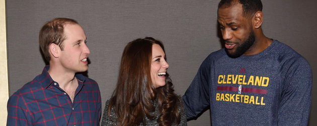 Herzogin Kate, Prinz William und LeBron James Herzogin Kate, Prinz William und LeBron James
