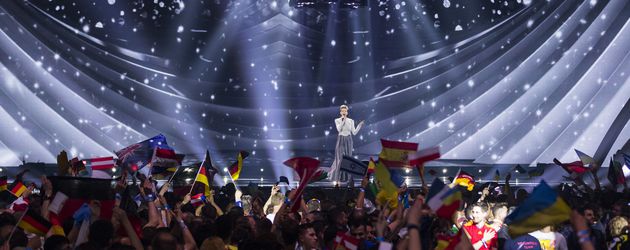 Levina beim ESC-Finale in Kiew, 2017 Levina beim ESC-Finale in Kiew, 2017