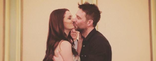 Lydia Hearst und Chris Hardwick bei ihrer Hochzeits-Probe Lydia Hearst und Chris Hardwick bei ihrer Hochzeits-Probe