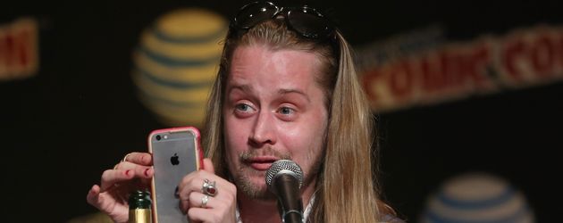 Macaulay Culkin bei einer Pressekonferenz in New York Macaulay Culkin bei einer Pressekonferenz in New York