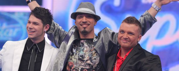 Manuel Hoffmann, Mehrzad Marashi & Menowin Fröhlich bei DSDS 2010 Manuel Hoffmann, Mehrzad Marashi & Menowin Fröhlich bei DSDS 2010