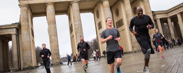 Mark Zuckerberg bei seinem Berlin-Besuch 2016 Mark Zuckerberg bei seinem Berlin-Besuch 2016
