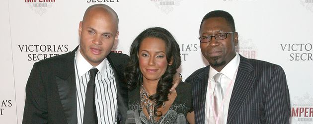 Mel B. mit ihrem Ehemann Stephen Belafonte und ihrem Vater Martin Brown Mel B. mit ihrem Ehemann Stephen Belafonte und ihrem Vater Martin Brown