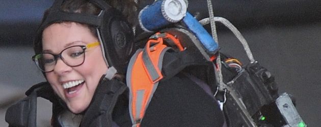 Melissa McCarthy am Set von Ghostbusters Melissa McCarthy am Set von Ghostbusters