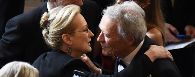 Meryl Streep und Clint Eastwood bei den Oscars 2015 Meryl Streep und Clint Eastwood bei den Oscars 2015