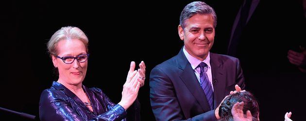Meryl Streep und George Clooney bei der SeriousFun Children's Network's New York City Gala Meryl Streep und George Clooney bei der SeriousFun Children's Network's New York City Gala