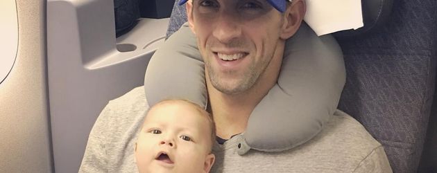 Michael Phelps und Boomer Michael Phelps und Boomer