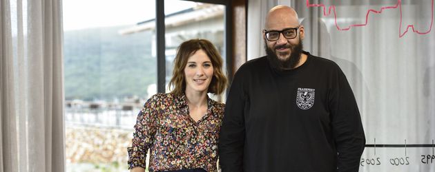 Moderatorin Jeannine Michaelsen und Rapper Moses Pelham Moderatorin Jeannine Michaelsen und Rapper Moses Pelham