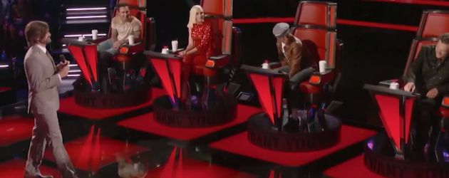 Gwen Stefani, Blake Shelton, adam levine, Neil Patrick Harris und Pharrell Williams Gwen Stefani, Blake Shelton, adam levine, Neil Patrick Harris und Pharrell Williams