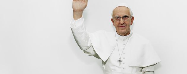 Wachsfigur von Papst Franziskus I. Wachsfigur von Papst Franziskus I.