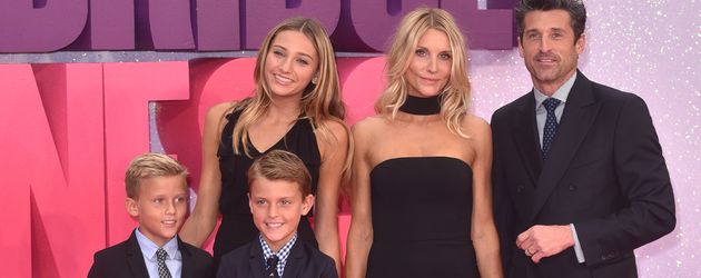 Patrick Dempsey, Jillian Fink und ihre Kids Tallula, Darby und Sullivan bei einer Film-Premiere Patrick Dempsey, Jillian Fink und ihre Kids Tallula, Darby und Sullivan bei einer Film-Premiere