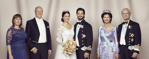 Prinz Carl Philip von Schweden, Sofia Hellqvist, Königin Silvia von Schweden und Carl Gustaf Prinz Carl Philip von Schweden, Sofia Hellqvist, Königin Silvia von Schweden und Carl Gustaf