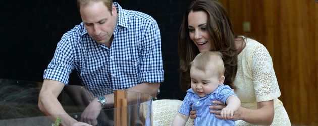 Herzogin Kate, Prinz William und Prinz George Herzogin Kate, Prinz William und Prinz George