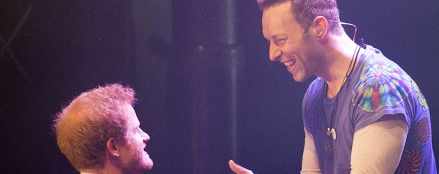Prinz Harry und Chris Martin bei einem Charity-Konzert in London Prinz Harry und Chris Martin bei einem Charity-Konzert in London