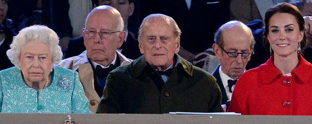 Herzogin Kate, Queen Elizabeth II. und Prinz Philip Herzogin Kate, Queen Elizabeth II. und Prinz Philip