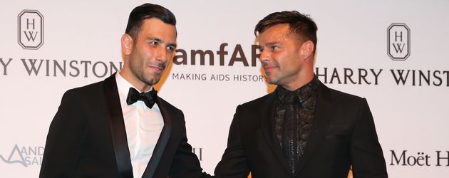 Ricky Martin und Jwan Yosef bei der amfAR-Gala in Cannes Ricky Martin und Jwan Yosef bei der amfAR-Gala in Cannes