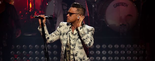Robbie Williams bei einem Konzert in London Robbie Williams bei einem Konzert in London