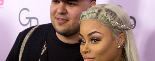 Robert Kardashian und Blac Chyna bei einem Event in Hollywood Robert Kardashian und Blac Chyna bei einem Event in Hollywood