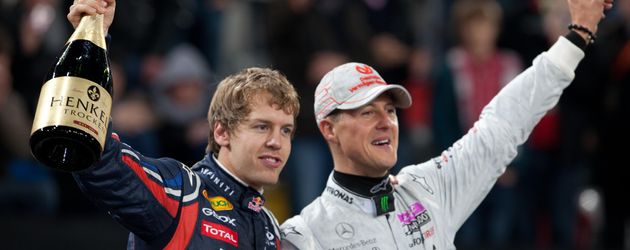 Michael Schumacher und Sebastian Vettel Michael Schumacher und Sebastian Vettel