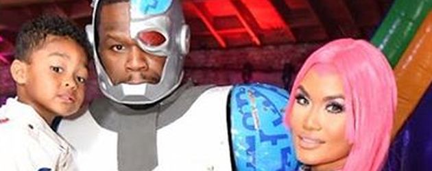 Sire Jackson mit Papa 50 Cent und Mama Daphne Joy Sire Jackson mit Papa 50 Cent und Mama Daphne Joy