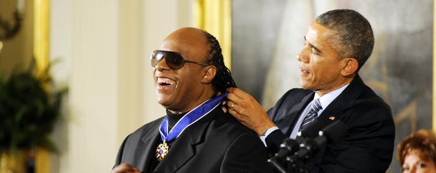 Barack Obama und Stevie Wonder Barack Obama und Stevie Wonder