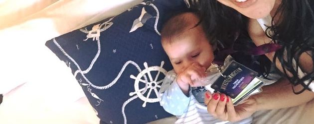 Tanja Tischewitsch mit Baby Ben im Disneyland Paris Tanja Tischewitsch mit Baby Ben im Disneyland Paris