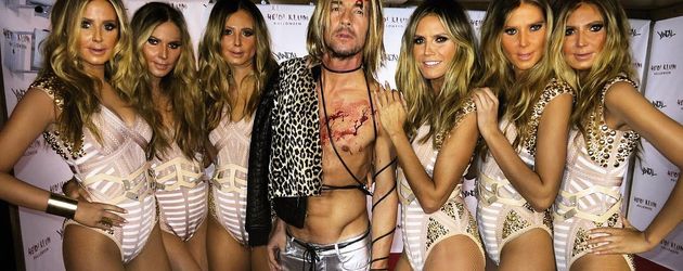 Thomas Hayo mit Heidi Klum und ihren Klonen in New York Thomas Hayo mit Heidi Klum und ihren Klonen in New York