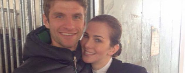 Thomas Müller und Lisa Müller nach einem Reitturnier 2015 Thomas Müller und Lisa Müller nach einem Reitturnier 2015